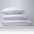 thumbnail image 6 of Melissa Linen Premium Goose Down Feather Pillow for Bed, Soft & Supportive, Queen Size, White, 6 of 8