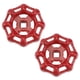 thumbnail image 1 of ColoMX 2 piezas de grifo exterior de metal con mango redondo y brocha cuadrada de 6 x 6 mm para jardín, uso doméstico, color rojo, 1 of 8
