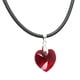 thumbnail image 2 of Juego de aretes y collar ZVEZDA de caucho con dije en forma de corazón plata mexicana ley .925 rojo, 2 of 5