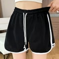 thumbnail image 4 of Besolor Summer Shorts for Women Elastic Waist Drawstring Loose Comfy Lounge Shorts Workout Running Sweat Shorts, 4 of 4