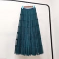 thumbnail image 4 of Wdgfv Womens Cotton 5 Tiered A Line Pleated Maxi Skirt Long Boho Gypsy Dance Skirts, 4 of 4