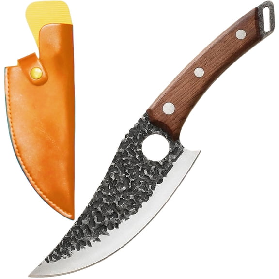 Chef Knife for Cutting, Boning & Chopping. Stainless Steel Kitchen Knife for Balance & Control