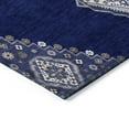 thumbnail image 5 of HomeRoots 598427 8 x 10 ft. Navy Blue, Gray & Brown Oriental Washable Indoor & Outdoor Rectangle Traditional Area Rug, 5 of 5