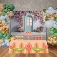thumbnail image 3 of Wisteria Hanging Flowers Birthday Wedding ration Background Flower Balloon Curtain Arch Photography Studio Backdrop, 3 of 8