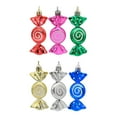 thumbnail image 4 of Adornos de dulces navideños Yuyangstore colgantes multicolor 6 piezas, 4 of 8