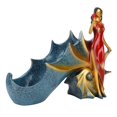 thumbnail image 4 of Decorative Wine Rack, Wine Holder Statue, Girl Figurines Multifunction Home Decoration Crafts For Kitchen Decor Sculptures Bar Counter Home Decor Accessories BS023-1 Blue,BS023-2, 4 of 8