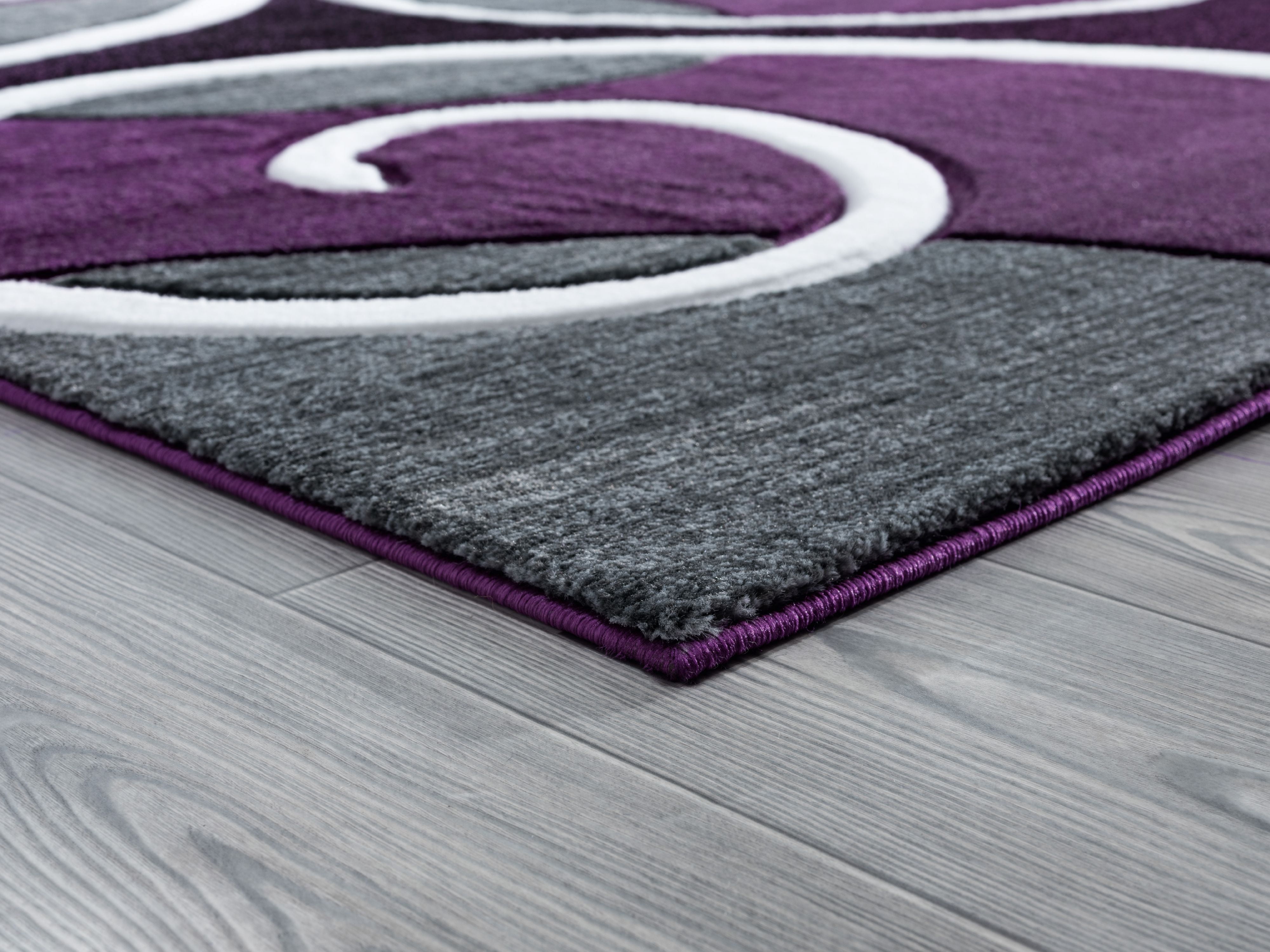 United Weavers Drachma Salona Contemporary Paisley Accent Rug, Plum, 2'7" x 4'2"