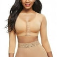 thumbnail image 1 of Womens Shapewear 3/4 Sleeve Arm Shaper Front Closure Compression Bra Post Surgery Posture Corrector Tank Top, 1 of 5