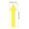 thumbnail image 2 of Uxcell 4x1" Arrow Sticker Directional Sign Adhesive Removable Floor Decal Yellow 6Set / 36Pieces, 2 of 6