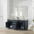 thumbnail image 4 of Gavino 72" Wood Vanity in Royal Blue with Composite Stone Top and Mirror, 4 of 12