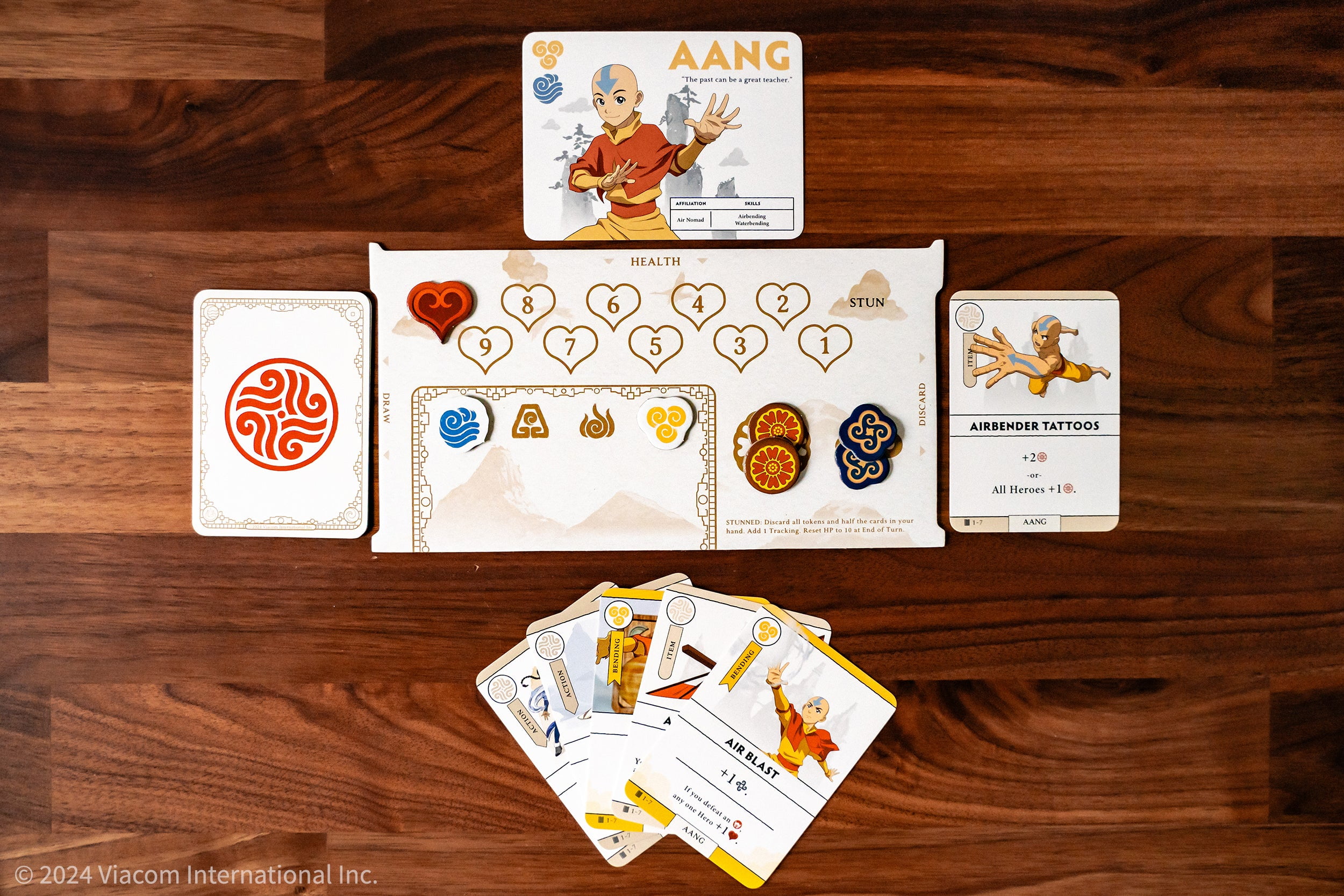 Avatar: The Last Airbender: Aang's Destiny, Cooperative Deck Building Strategy Board Game, Play as Aang, Katara, Appa & More, Fun for Family Game Night, Ages 10+, 2-4 Players, From The Op Games