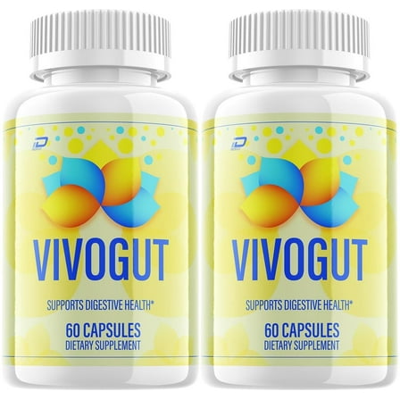 VivoGut Capsules – Vivo Gut Pills Digestive Support, Gut Wellness, 2 Pack, 120 Capsules