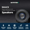 thumbnail image 2 of Autotek 4 Pack Street Machine 200 Watt 4 Inch 2 Way Car Audio Coaxial Speakers, 2 of 9