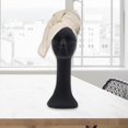 thumbnail image 4 of kusrkot Long Neck Foam Female Human Head Display Stand Manikin Model for Jewelry Black, 4 of 9