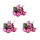 thumbnail image 1 of Toystoory 3 piezas de flores artificiales con hoja verde, ramo de plantas de pensamiento falso para interiores y exteriores para fiestas, hogar, jardín, Decoración Rojo púrpura Toystoory HA084549-03, 1 of 6