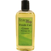 Fresh Cut Grass Massage Oil by Eclectic Lady, 4 oz, Sweet Almond Oil and Jojoba Oil
