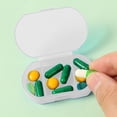 thumbnail image 5 of Pyaiiner Vitamin Organizer Compact And Portable 3-Compartment Vitamin Box Morning Lunch And Night Vitamin Organizer Transparent, 5 of 7