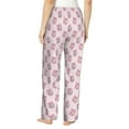 thumbnail image 2 of Bixox Women's Pink Disco Ball Patterned Pajama Pants Loungewear, 2 of 5