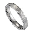 thumbnail image 4 of ziyahi Stainless Steel Ring Personalized Sparkling Rings Jewelry Gift Dressing Up Accessory for Wedding Party Daily Working Silver 4MM, 4 of 9