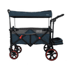 Creative Outdoor Products New Push Pull PLATINUM Series Folding Stroller Wagon with Canopy - Navy Blue