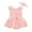 Pink, variant on Coerni Baby Girl Summer Romper Set Lace Skirt Dress Headband Outfits Sleeveless Flower Bow New Born Clothes Suit