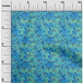thumbnail image 1 of oneOone Viscose Jersey Medium Blue Fabric Batik Sewing Fabric By The Yard Printed Diy Clothing Sewing Supplies 60 Inch Wide - L2, 1 of 5