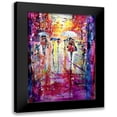 thumbnail image 1 of Kovacs, Anna Brigite 18x24 Black Modern Framed Museum Art Print Titled - Phoning in the Rain, 1 of 5