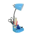 thumbnail image 3 of Limelights Gooseneck Organizer Desk Lamp with iPad Tablet Stand Book Holder and USB port, Blue, 3 of 10