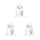 thumbnail image 3 of Camisa blanca de moda de mujer Sonducket L 1522 manga larga Flor vintage blusa deportiva ajustada, 3 of 6