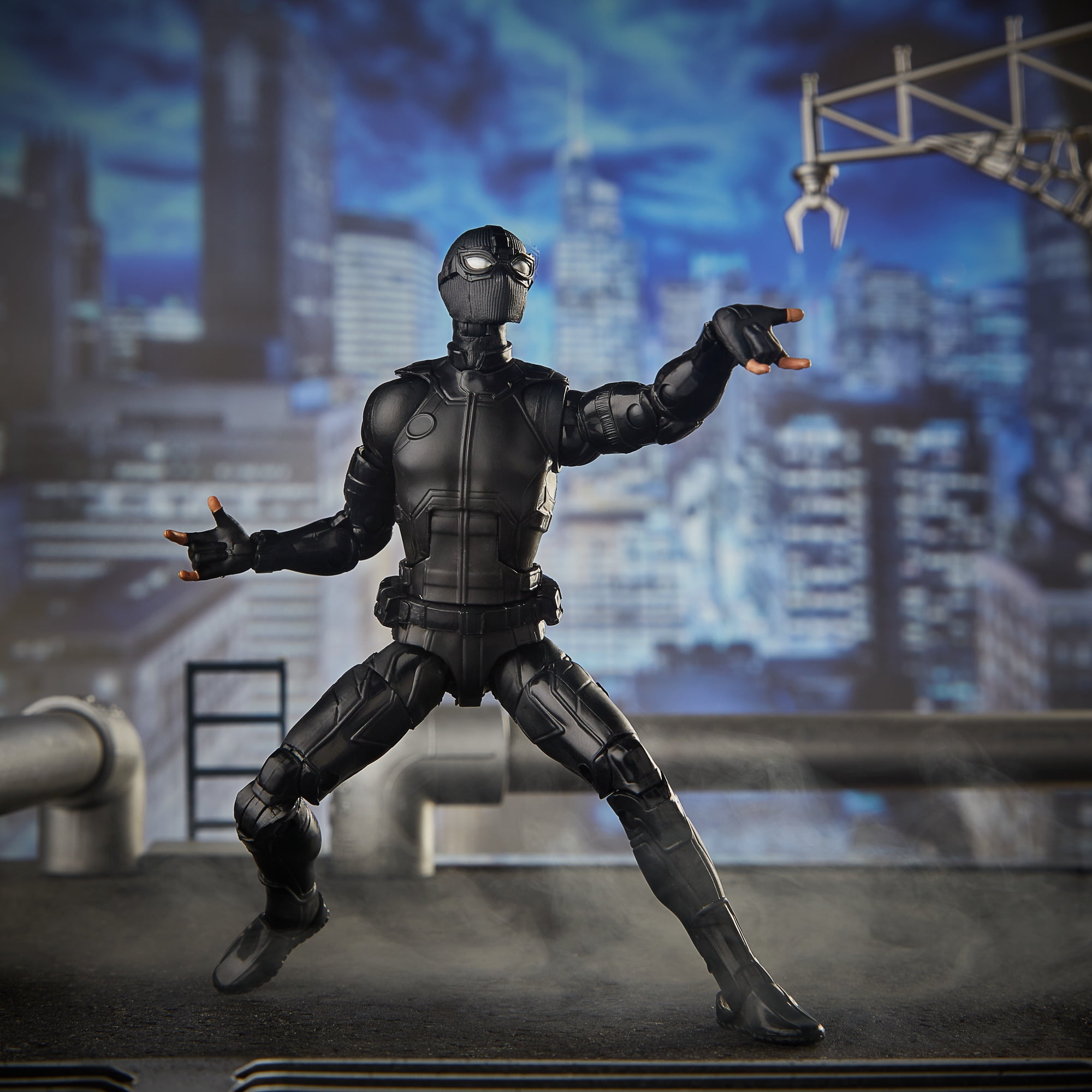 marvel legends spider man stealth suit