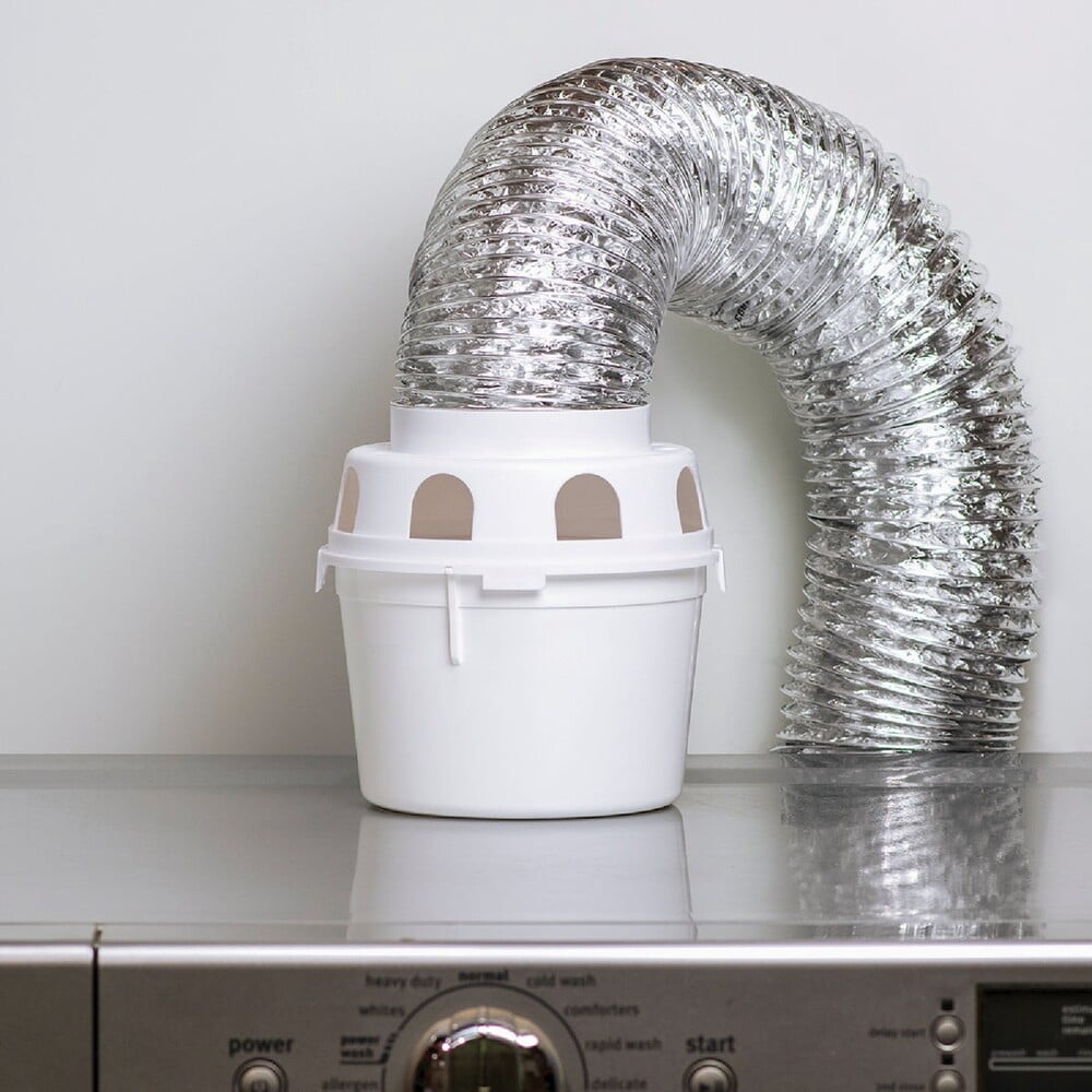 Dundas Jafine White Indoor Electric Dryer Vent Kit (5-Piece) TDIDVKZW