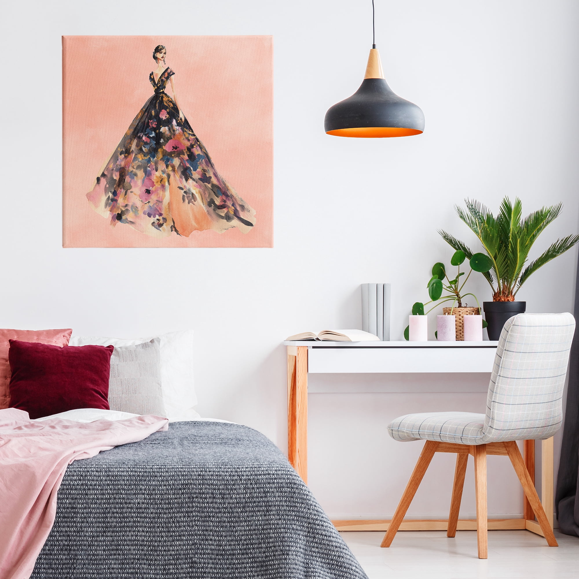 Stupell Industries Rose Gold Night Canvas Wall Art, design by Svetlana Aleynikova