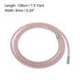 thumbnail image 2 of Unique Bargains 1.5 Yard 6 mm Rhinestone Tube Rope Diamond String for Trouser Drawstring Sweaters Pink Mesh White Diamond, 2 of 5