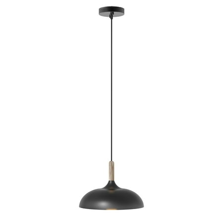 better homes & gardens 55” height adjustable black pendant ceiling light, all metal a19 led bulb