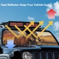 thumbnail image 4 of HUIACONG Elk Camo Sun Shade Windshield for Jeep Wrangler TJ JK JKU JL JLU ,Aluminum Foil Film Car Winshied Sunshade,Effectively Blocking Heat and UV Rays, 4 of 6