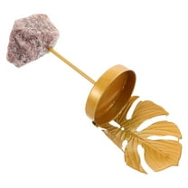 Masteelf  Candle Holders for Pillar Candles Aromatherapy Crystal Golden