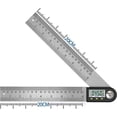 thumbnail image 1 of Buscador de ángulos digital Inclinómetro digital de 0-360° Regla transportadora de ángulos de acero inoxidable con pantalla LCD para reparación de construcciones de carpintería, 1 of 5