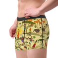 thumbnail image 2 of Balery Ethnic African Calzoncillos bóxer para hombre, ropa interior de algodón suave y transpirable con cinturilla de nailon-X-Large, 2 of 5