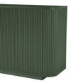 thumbnail image 3 of 64" Modern Fluted Sideboard Buffet Cabinet - Green Storage Credenza with Adjustable Shelves for Living Room, Kitchen & Dining Room ,31.5" H, 3 of 9