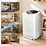 Portable 7.7 lbs Automatic Laundry Washing Machine with Drain Pump (Mini) - 16.9''x16.9''x29.5''(L x W x H)