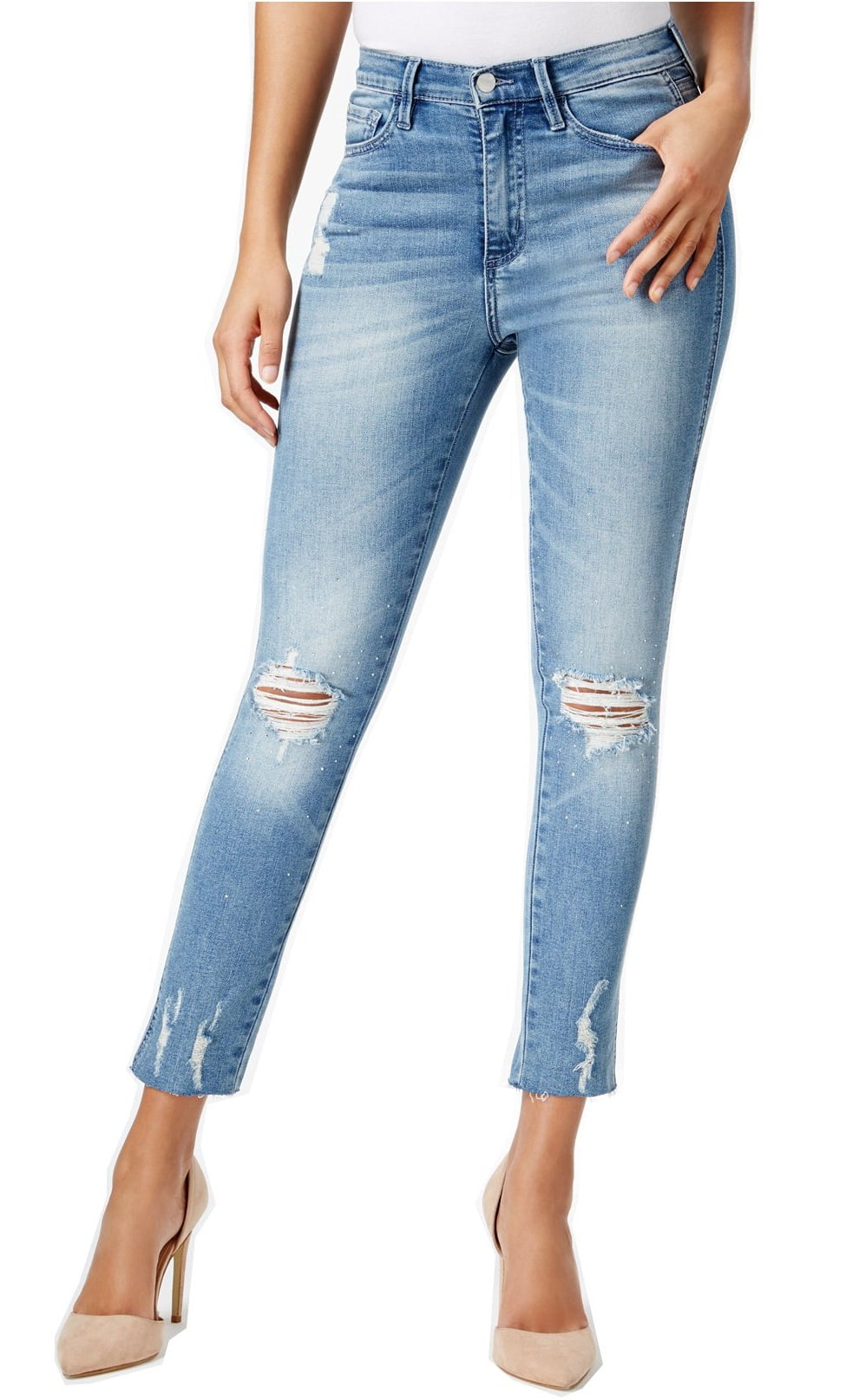 Buffalo Jeans - Buffalo David Bitton NEW Blue Womens Size 28 Embellished Skinny Jeans - Walmart 