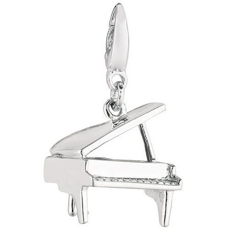 Women's Sterling Silver Piano Clip-On Charm