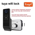 thumbnail image 2 of Door Lock, Finrprint Gate Lock Tuya Outdoor TTlock Smart Door Lock Digital IC Card Rim Electronic Door Lock Suitable For Home Garden ,Easy to Install, 2 of 7
