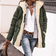 thumbnail image 2 of Tiqkatyck Womens Long Sleeve Tops Clearance Women Fashion Hooded Sleeveless Sweater Vest Blouse Shirts Coats For Women Sweatshirt Womens Clothes Coats For Women Green, 2 of 9