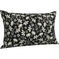 thumbnail image 3 of Vintage Flower Pillow Covers 12x20 Rustic Black Cream Floral Decor Throw Pillows Case for Couch Old Style Cute Pillowcase Outdoor Decorative Cushion Cases for Sofa Bed Decorations Set of 2, 3 of 6