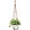Brown, variant on 43 Inch Macrame Plant Hanger Large for up to 12 Inch Pot Extra Long Hanging Plant Holder No Tassels Hanging Planter Basket with Wood Beads for Indoor Outdoor Home Decor, Brown