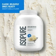 Isopure Zero Carb 100% Pure Whey Isolate Protein Powder, Lactose Free, Gluten Free, With Vitamins, Creamy Vanilla, 25g Protein Per Serving, 4.5 Lbs, 66 Servings (Packaging May Vary)