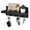 black, variant on Wooden Key Holder for Entryway Decor Wall Mounted Mail Organizer and Key Hanger with 4 Hooks Rustic Rack for Keys Sunglasses
