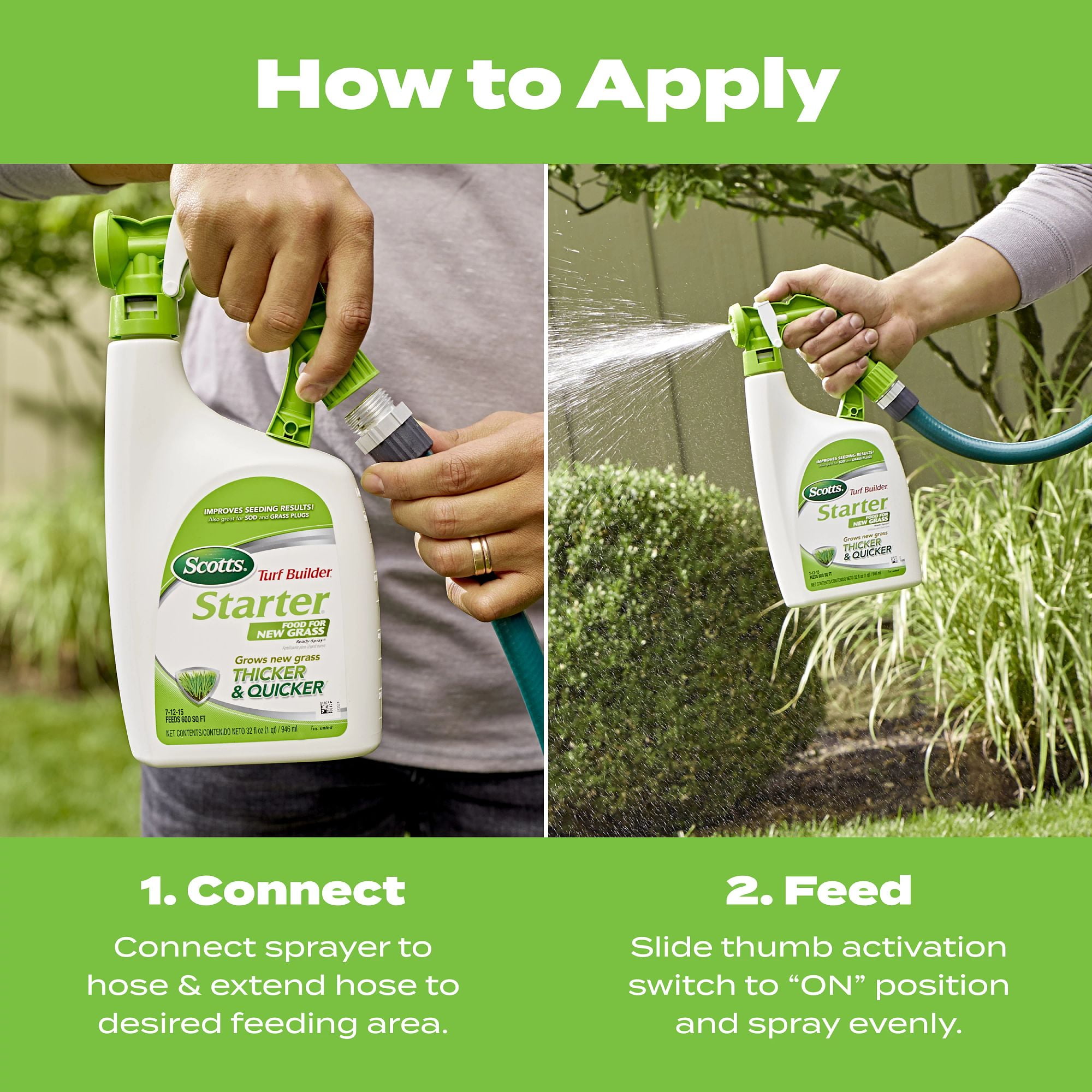 Scotts Turf Builder Starter Food for New Grass Ready-Spray, 32 fl. oz.