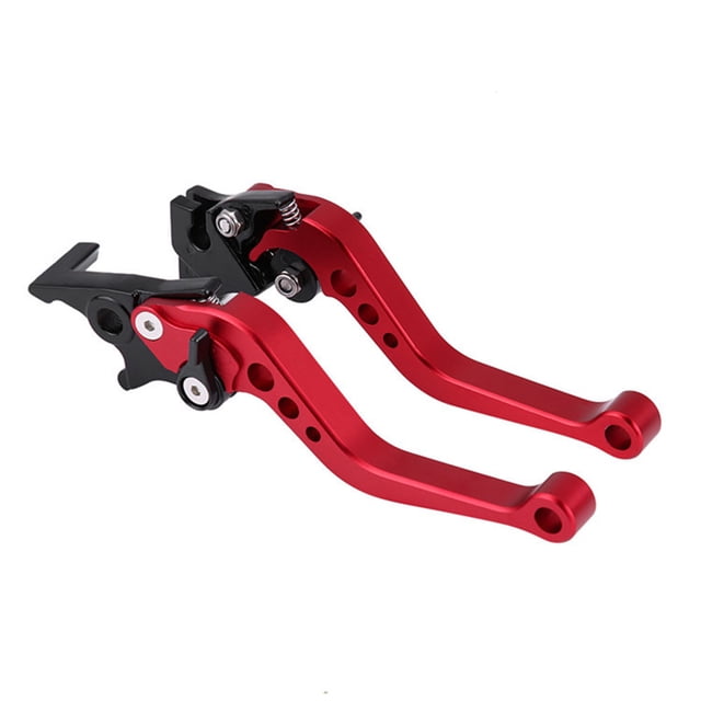 Sidaley Manija de freno de motocicleta Durable fuerte, palanca de manija de freno ajustable motocicleta fuerte estabilidad y motocicletas Accesorios para motos rojo